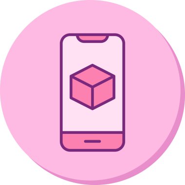 Görüntüde Artırılmış Gerçeklik simgesine sahip akıllı telefon 