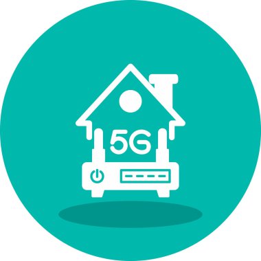 5g wifi simgesi vektör illüstrasyonu