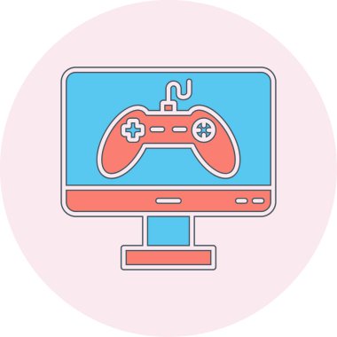 oyun simge vektör çizim 