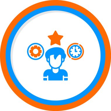 Çoklu görev simgesi, vektör illüstrasyonu 