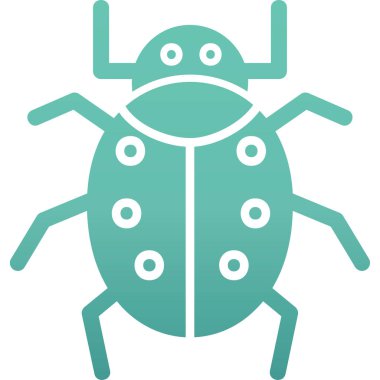 Böcek. Web simgesi basit illüstrasyon 