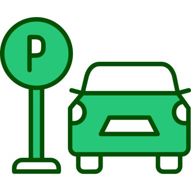 Web simgesi Otopark, illüstrasyon vektör