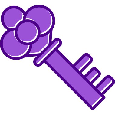 Anahtar. Web simgesi basit illüstrasyon 