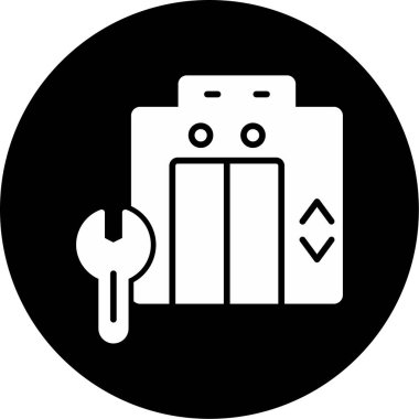 Elevator web icon, vector illustration