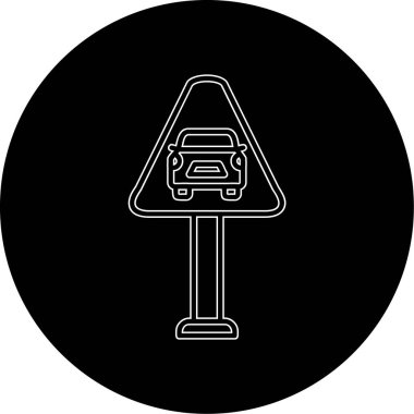 Trafik işareti simgesi Web illüstrasyonu