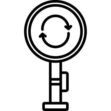 vector illustration of Roundabout modern icon