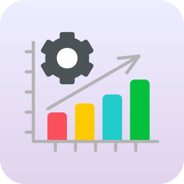  Üretim düzlüğü simgesi, vektör illüstrasyonu