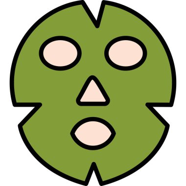 Yüz maskesi web simgesi, vektör illüstrasyonu