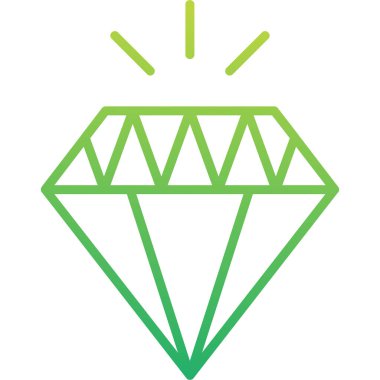 Elmas. Web simgesi basit tasarım 