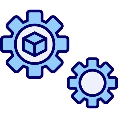 Vitesli ayar simgesi, vektör illüstrasyonu basit tasarım