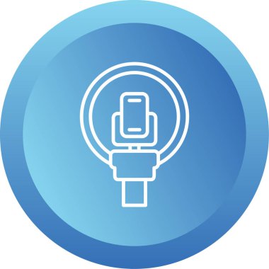 kablosuz şarj simgesi, vektör illüstrasyonu basit tasarım