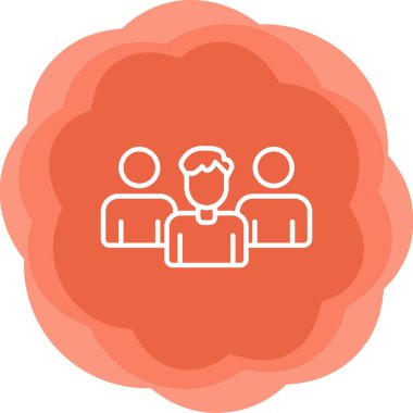 Takım. Web simgesi basit illüstrasyon 