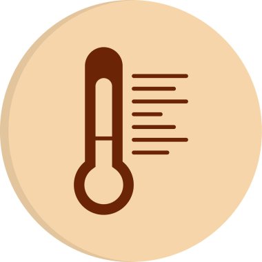 Sıcaklık web simgesi resimleme tasarımı