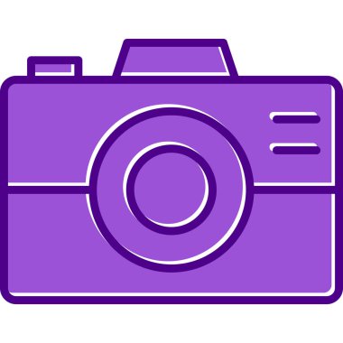 kamera simgesi vektör illüstrasyonu 