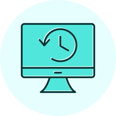 Tarih web simgesi. Basit resimleme