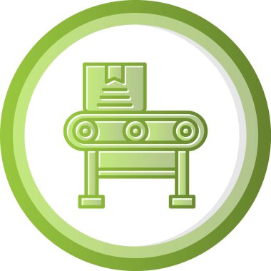 Taşıyıcı Şerit web simgesi, vektör illüstrasyonu