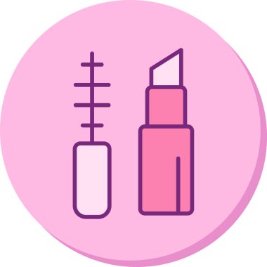 Makyaj Ağı simgesi basit illüstrasyon 