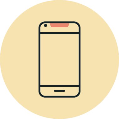 Smartphone web simgesi, vektör çizim 