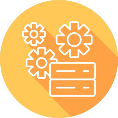 Teknik Servis simgesi, vektör illüstrasyonu basit tasarım