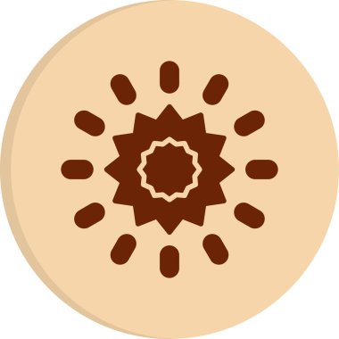 Güneş simgesi, vektör illüstrasyonu basit tasarım