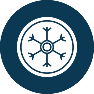 Kar tanesi. Web simgesi basit illüstrasyon 