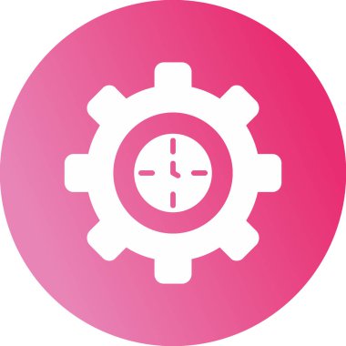 zaman yönetimi simgesi, vektör illüstrasyonu                 