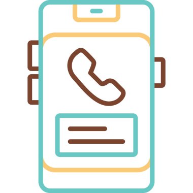 Telefon Defteri simgesi, vektör illüstrasyonu