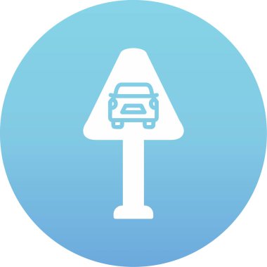 Trafik işareti simgesi Web illüstrasyonu