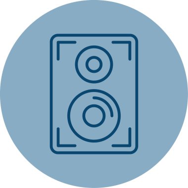 hoparlör basit vektör illüstrasyonu