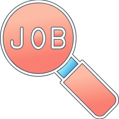 İş Arama Web simgesi vektör illüstrasyonuName 