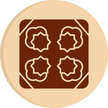 Döşeme. Web simgesi basit illüstrasyon