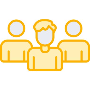 Takım. Web simgesi basit illüstrasyon 