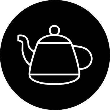 Vektör illüstrasyonu, çaydanlık ağı simgesi 