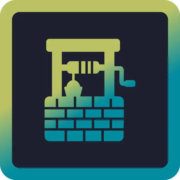 stock vector Water Well icon vector illustration