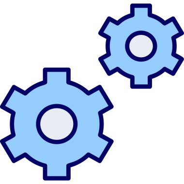 Vitesli ayar simgesi, vektör illüstrasyonu basit tasarım