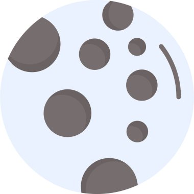 Dolunay simgesi, vektör illüstrasyonu