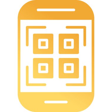 Cep Telefonu Web simgesi vektör illüstrasyonu