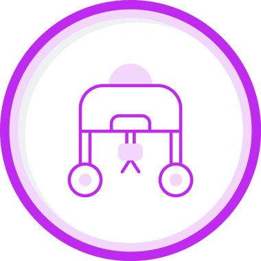 Yabani ot ağı simgesi, vektör illüstrasyonu