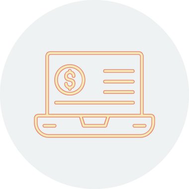 Eğilim biçimi izole edilmiş arka planda mali simge 