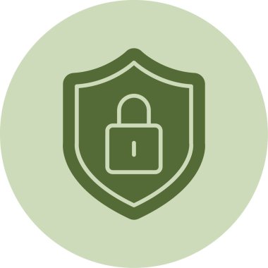 Güvenli simgenin vektör illüstrasyonu 