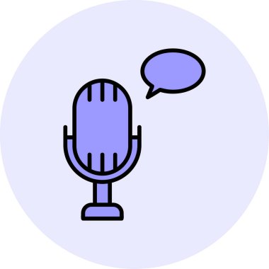 vector illustration of Voice message icon                        