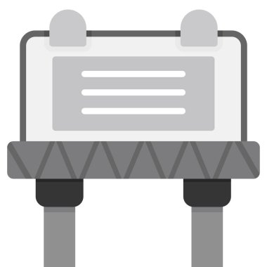 Poster ağ simgesi, vektör illüstrasyonu