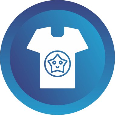 t-shirt simgesi, vektör illüstrasyonu 