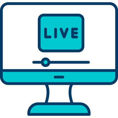 Yaşa. Web simgesi basit bir illüstrasyon. Ben...