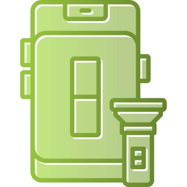 el feneri. Web simgesi basit illüstrasyon