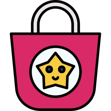 çanta ağ simgesi, vektör illüstrasyonu