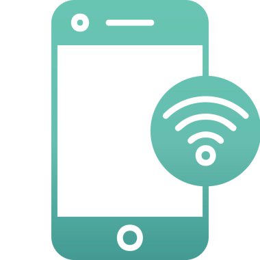 wifi vektör simgesi modern basit illüstrasyon 