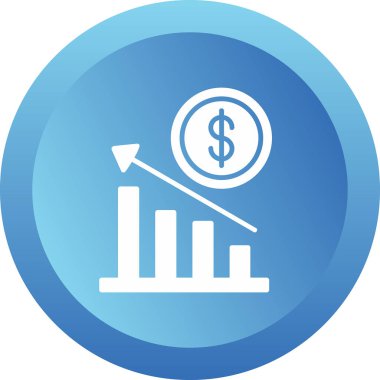 Ekonomi simgesi modern basit illüstrasyon 