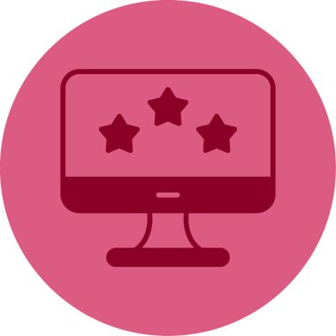 Dijital pazarlama, derecelendirme. Web simgesi basit illüstrasyon