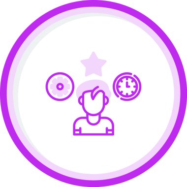 Çoklu görev simgesi, vektör illüstrasyonu 